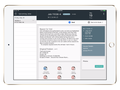Leak detection mobile screenshots